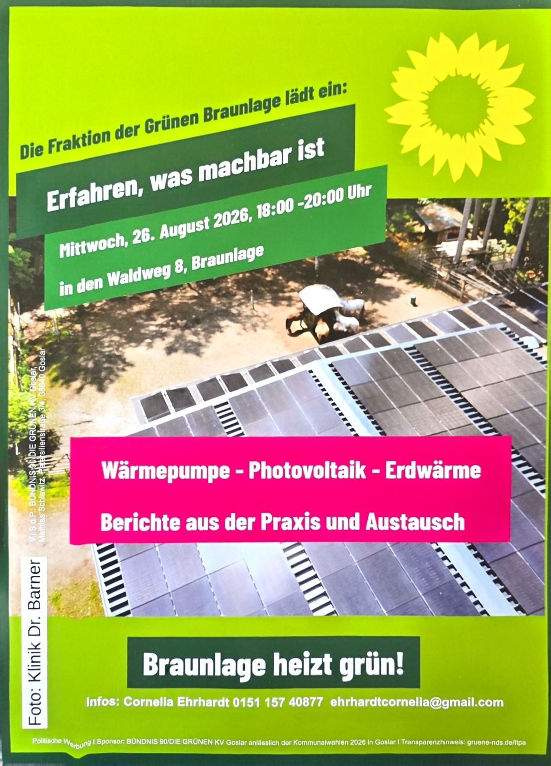 Plakat mit Einladung