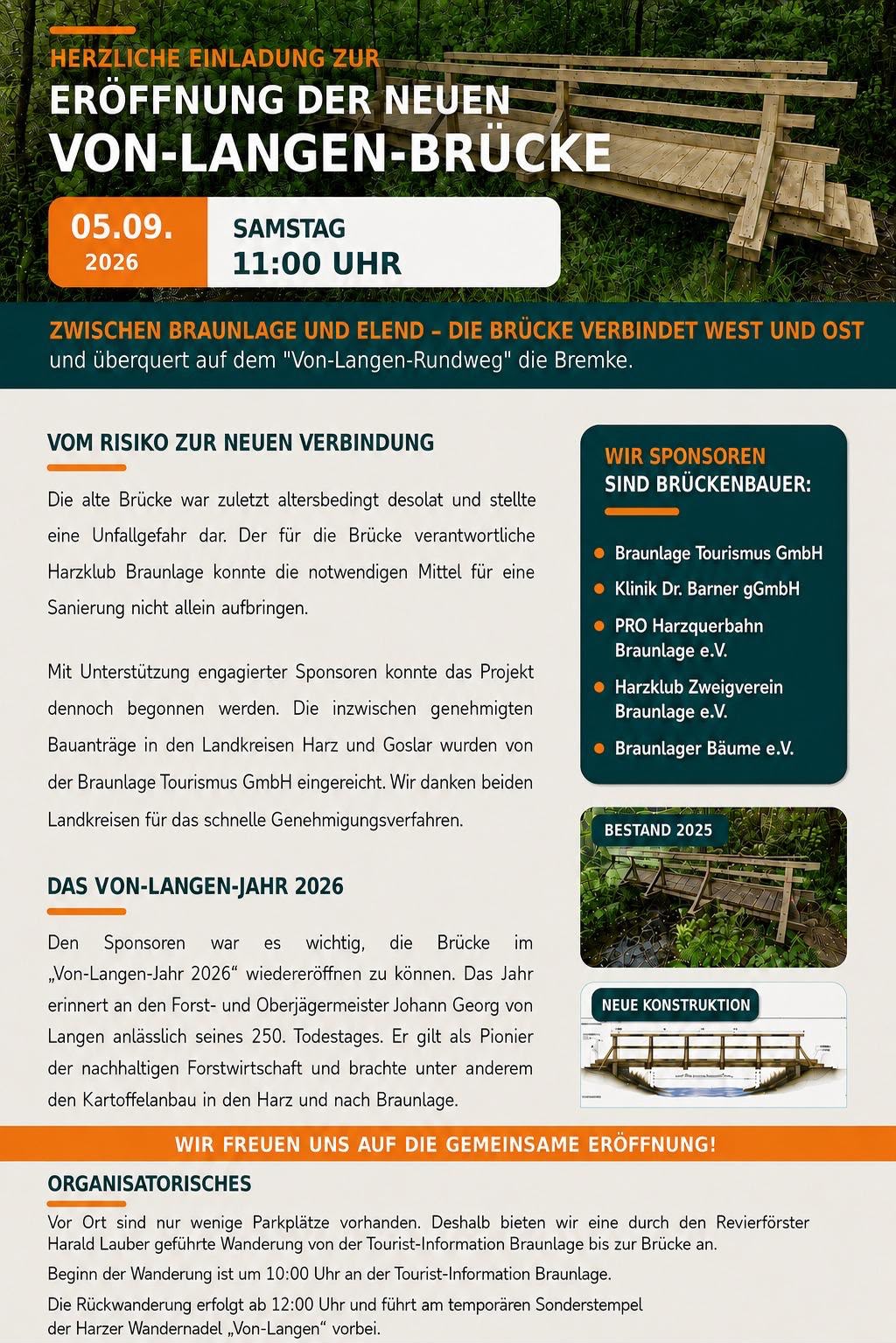 Von-Langen-Brücke Einweihungstermin